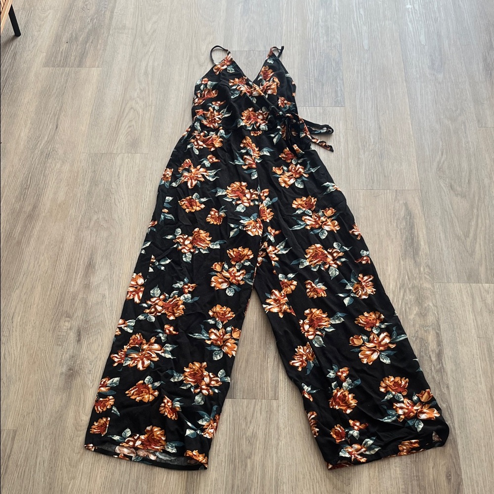 Floral Wide Leg Jumpsuit